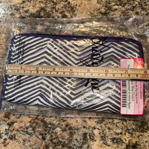 Thirty-One Coupon Save Your Way Clutch Zig Zag Zoom Envelope System New Purple - Picture 5 of 6